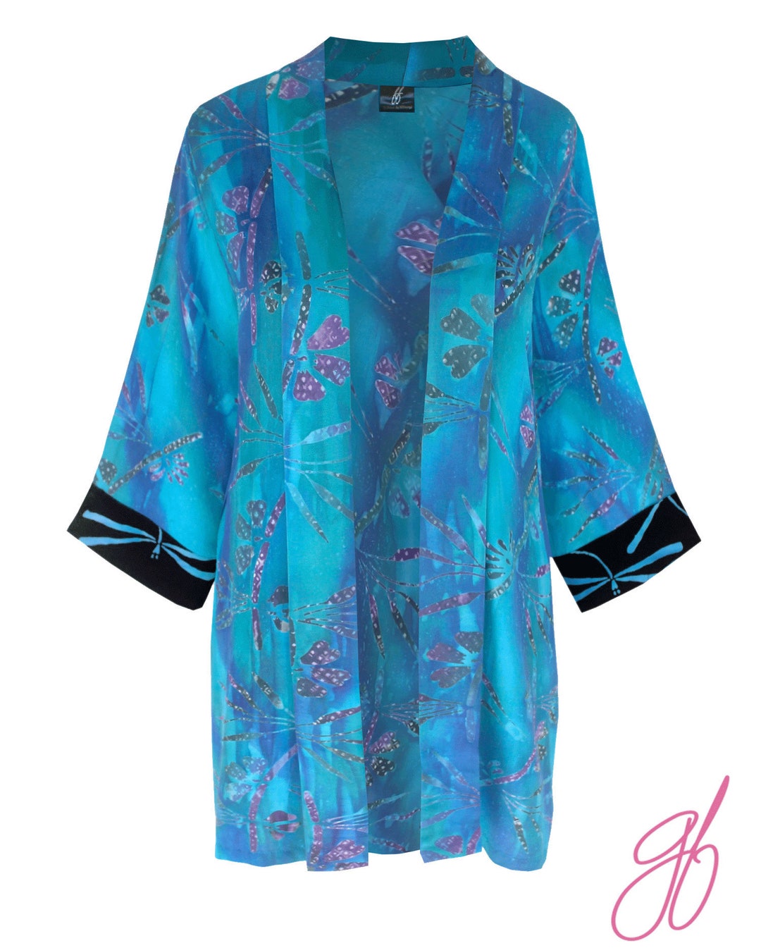 Blue Kimono Cardigan for Plus Size Boho Kimono Plus Size - Etsy