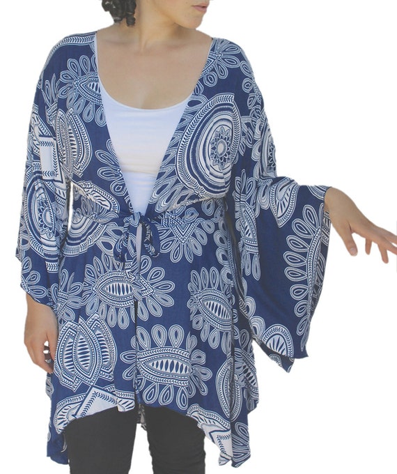 plus size boho kimono