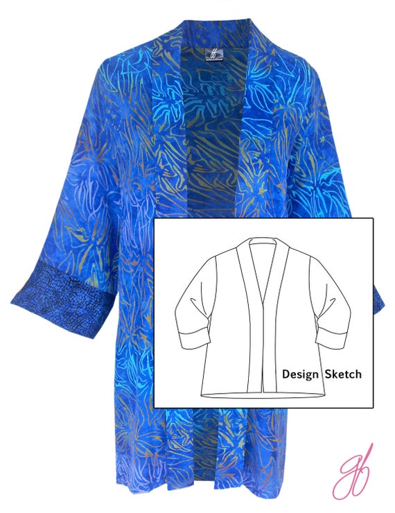 plus size womens kimono jacket