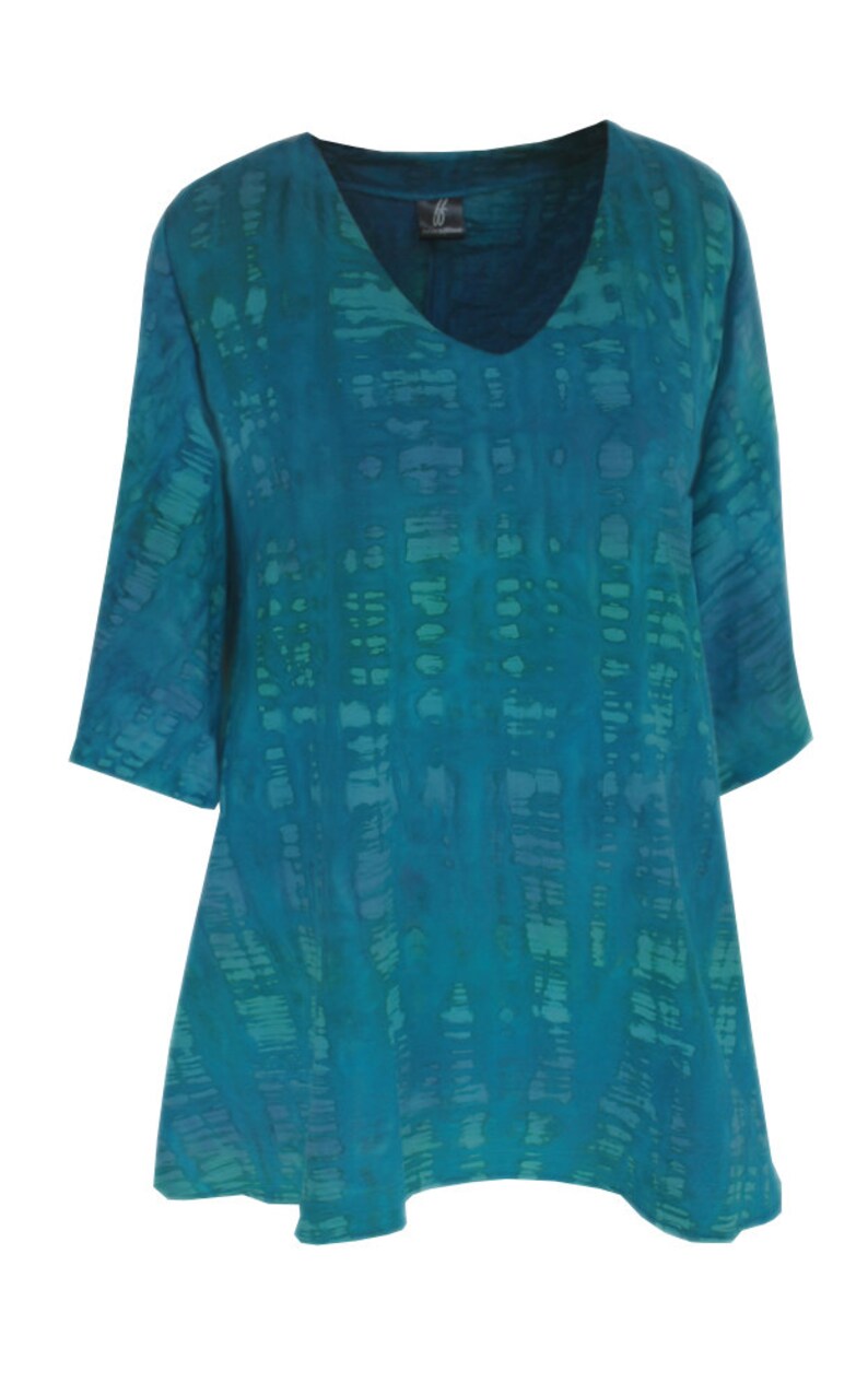 tie dye tunic plus size