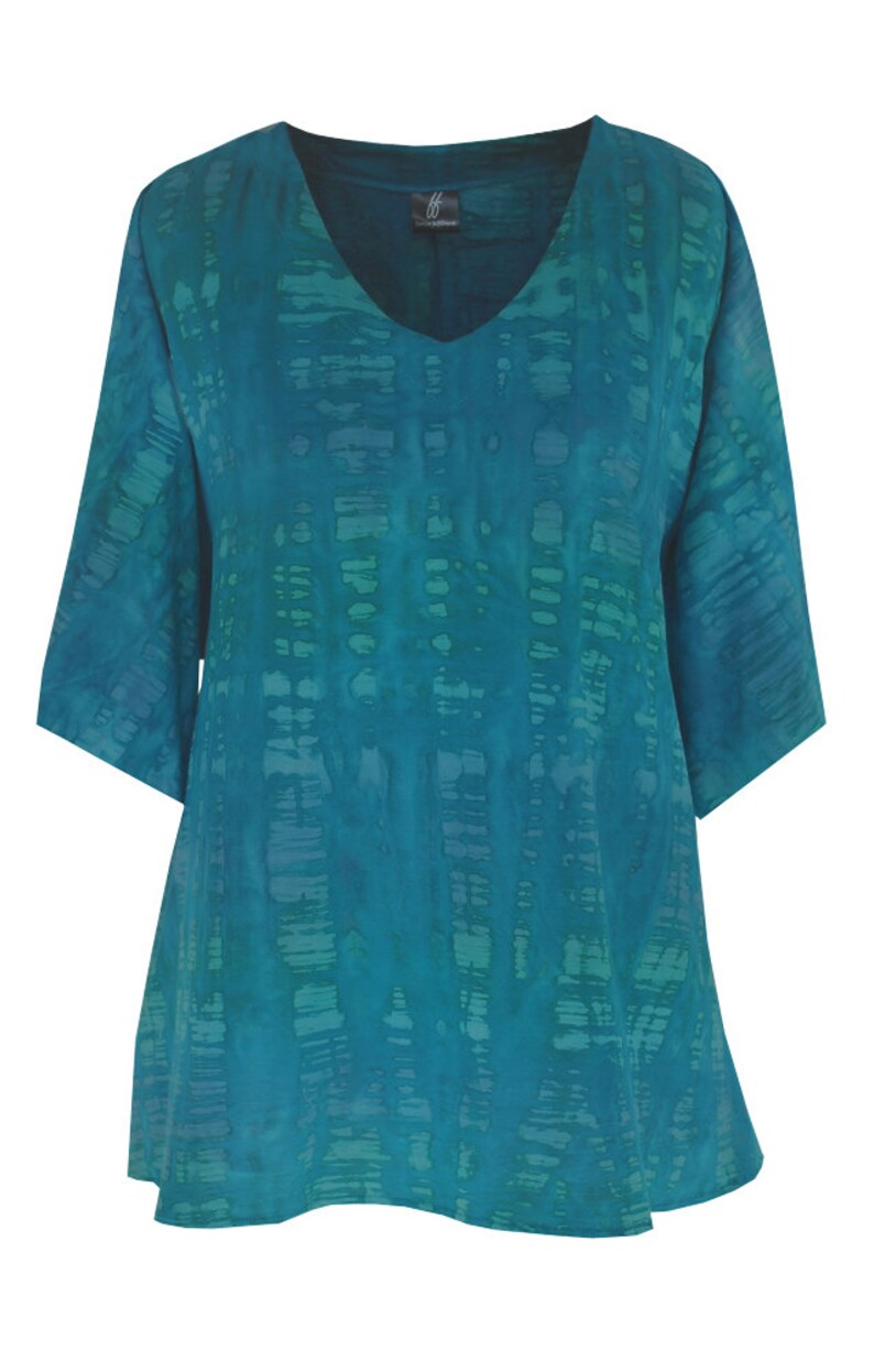 tie dye tunic plus size