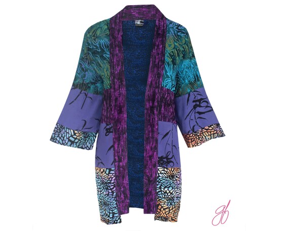 purple kimono cardigan