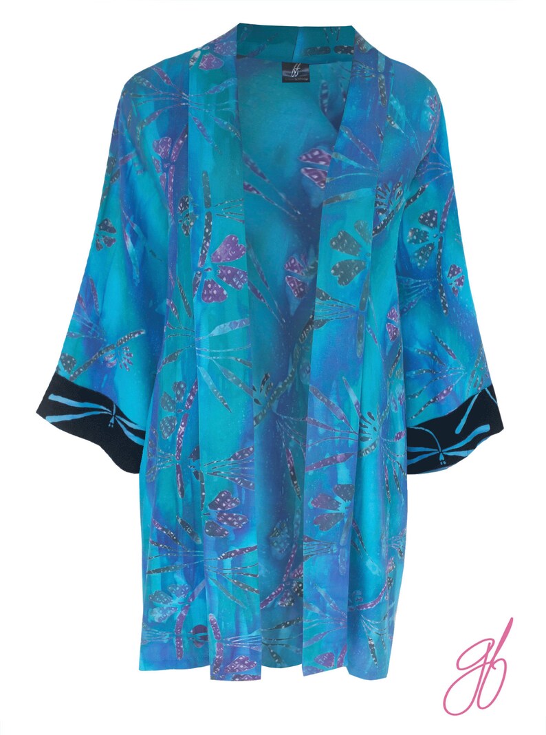 2x 3x 4x Blue Oversize Kimono Jacket Cardigan Women's | Etsy