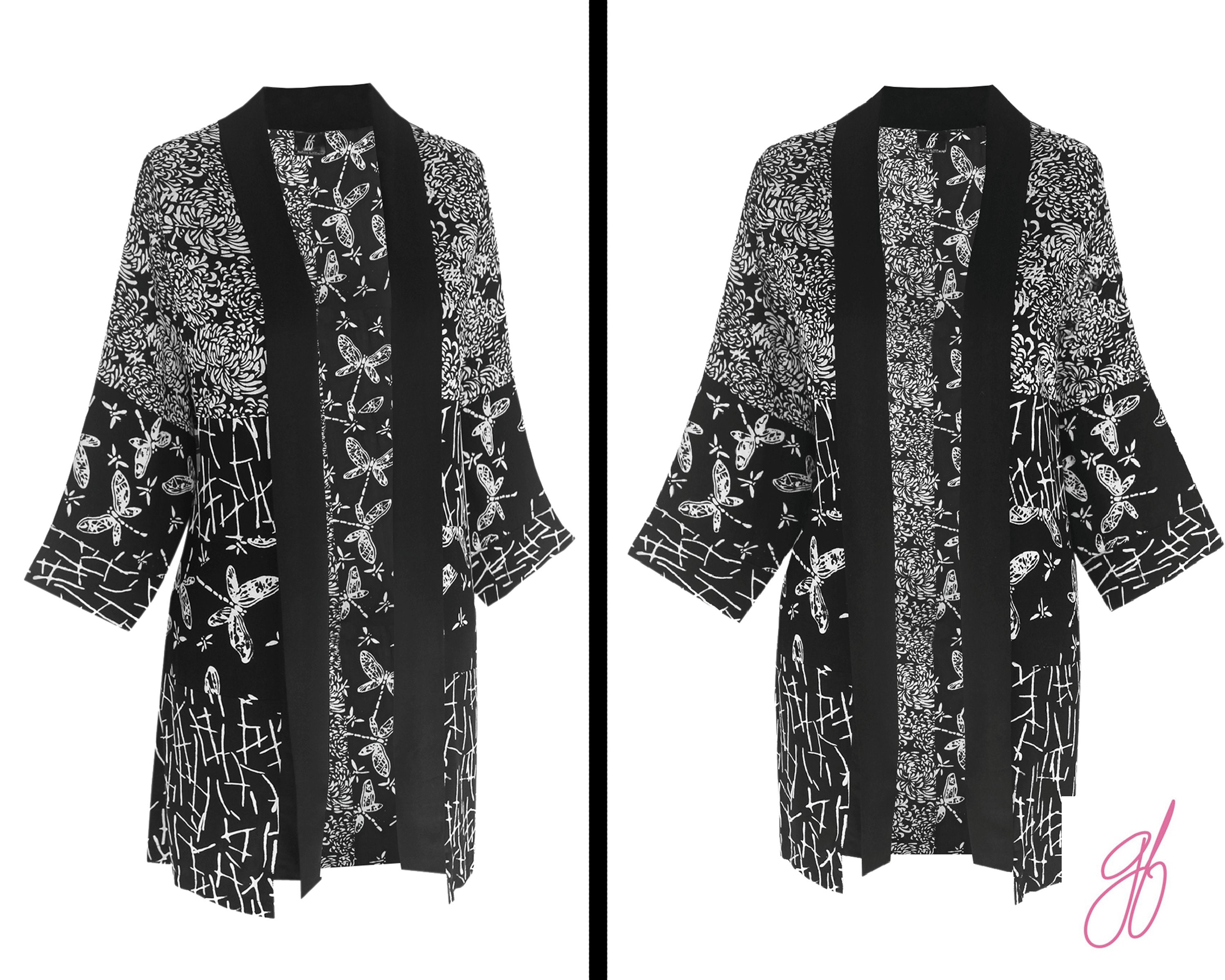 black kimono style jacket