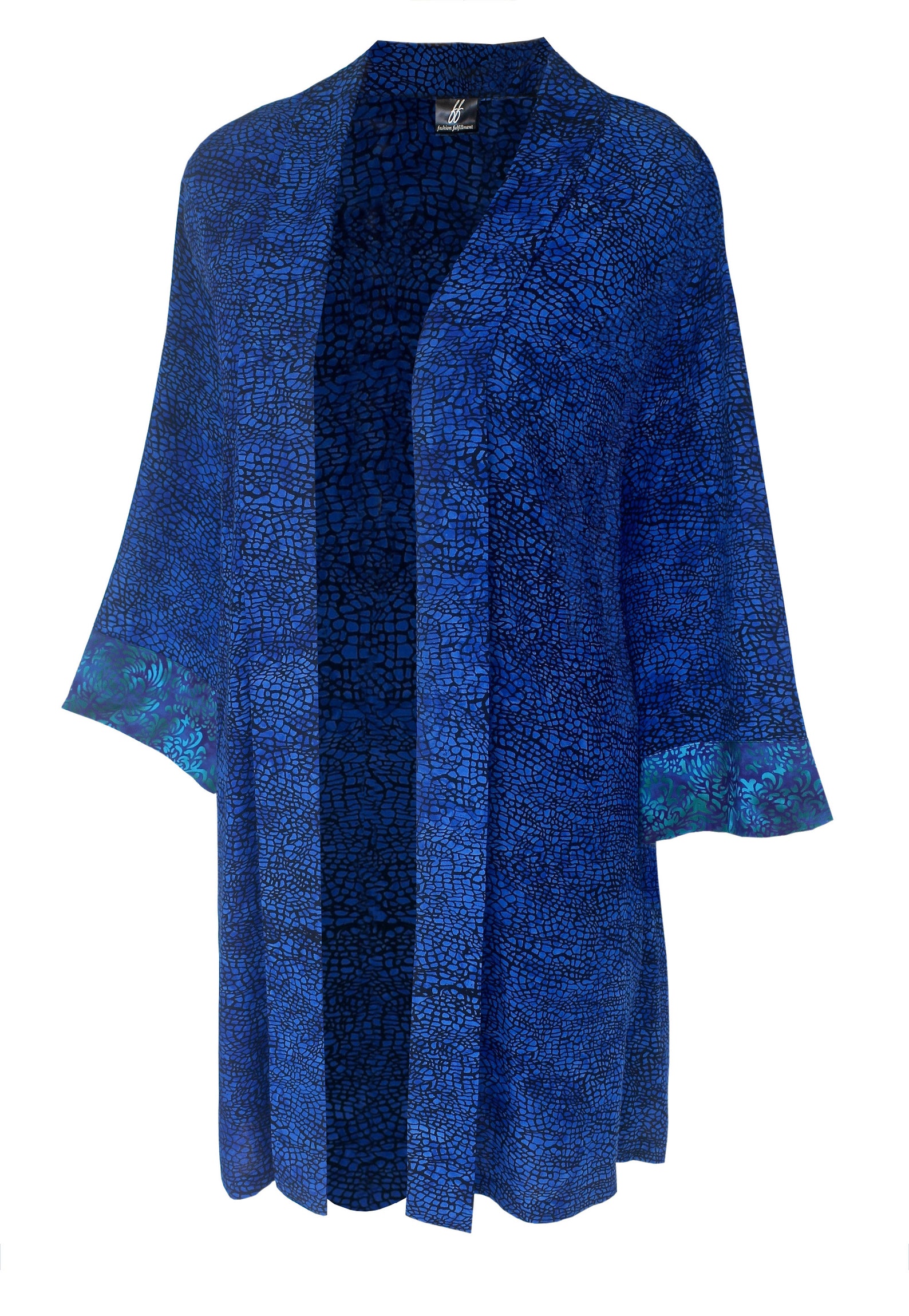 Blue Kimono Jacket Plus Size Jacket Women's Kimono | Etsy