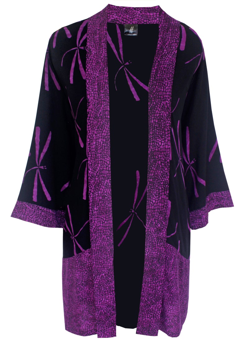 Evening Kimono Jacket Long Sleeve Duster Coat Plus Size Etsy