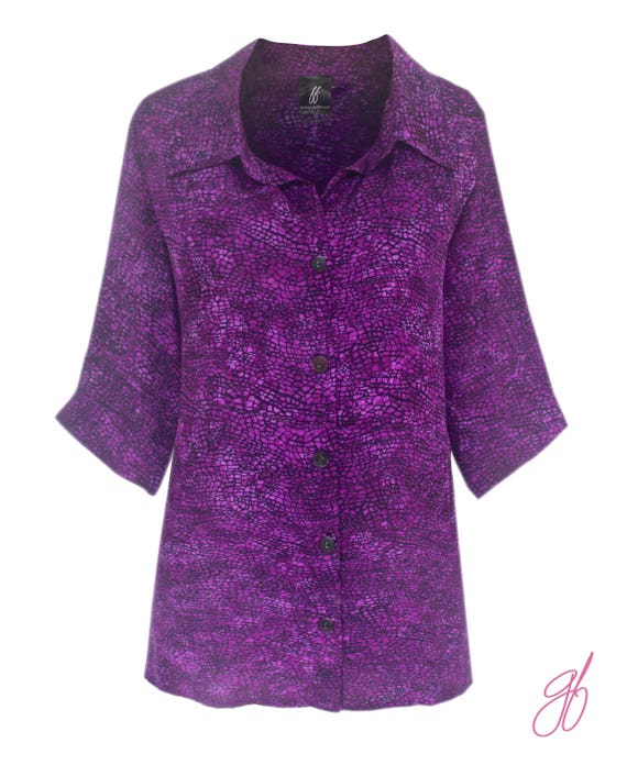 purple plus size clothing