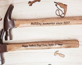 Personalized Engraved Hammer | Design A Truly Unique Gift | Laser Engraved | Great Birthday Anniversary Father's Day Gift Idea