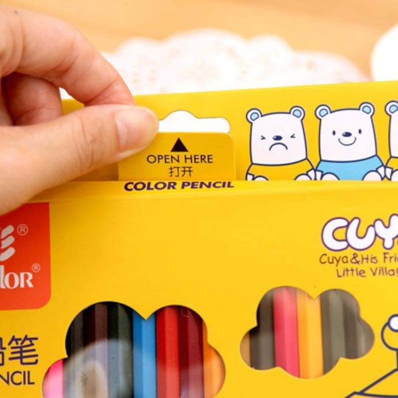 sketch drawing Set of 24pcs colorful pencil--For DIY scrapbooking