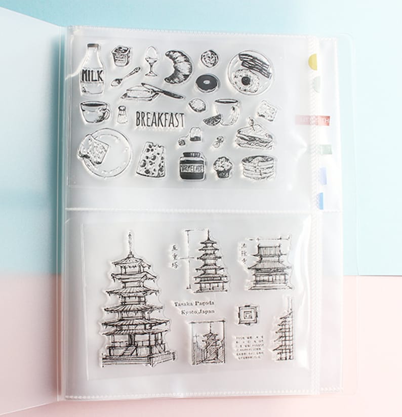 Clear Stamp Organizerclear Stamp Storage Case Sticker Etsy UK