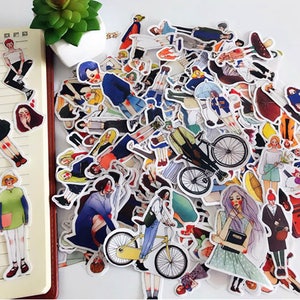Sale: ~ 281 stks meisje enkele stickerset - plakboeksticker - Filofax-stickers - plannerstickers