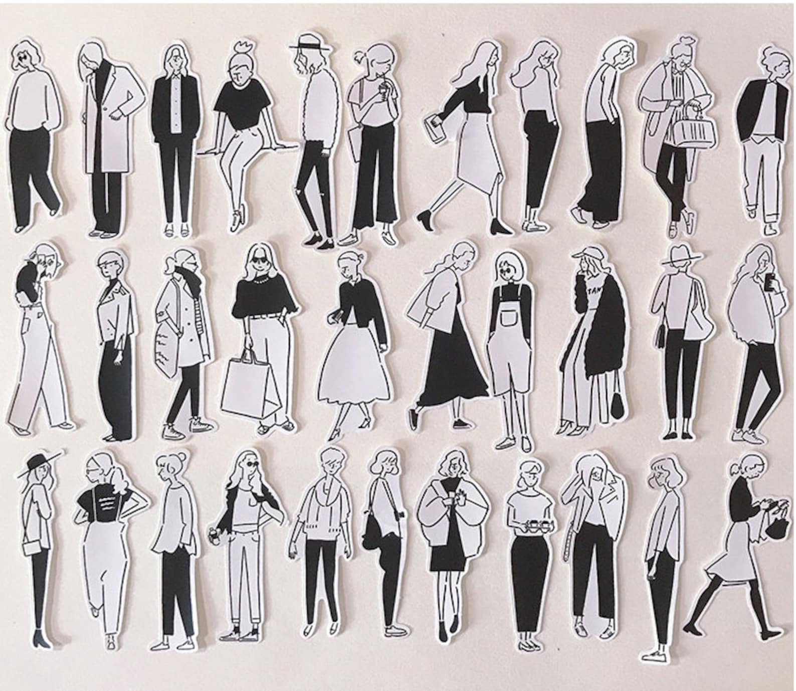 32pcs Girls Scrapbook Sticker Filofax StickersPlanner Etsy