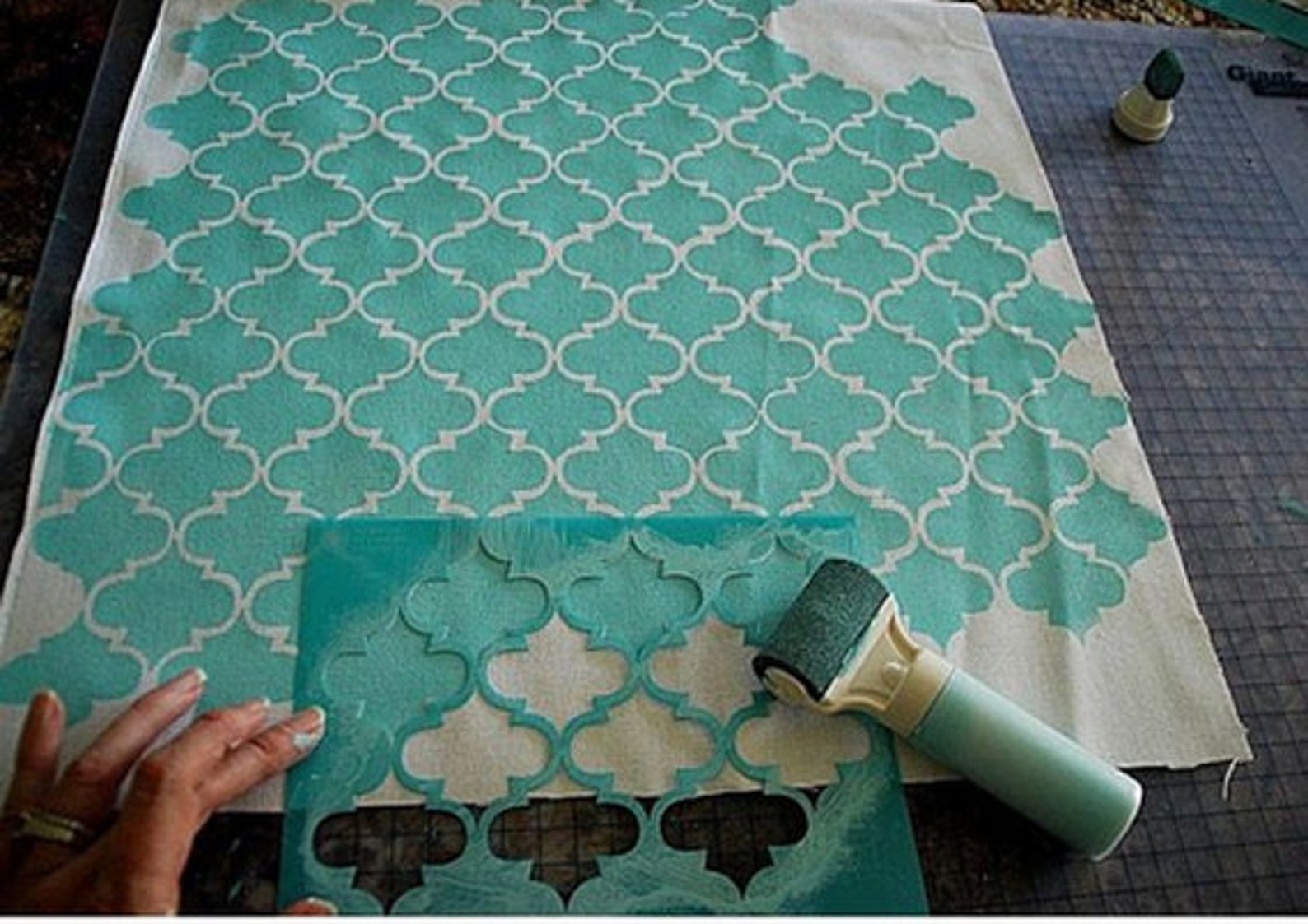 Stencil Plastic Template Featuring Cherry Blossoms for DIY Etsy