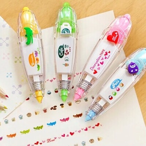 Correction Creative Decoration lace Cartoon Pen Tape Tape Decorative Home  DIY Colorful Calligraphy Pens Scrapbook Pens for Paper Gel Ink Pens Colors