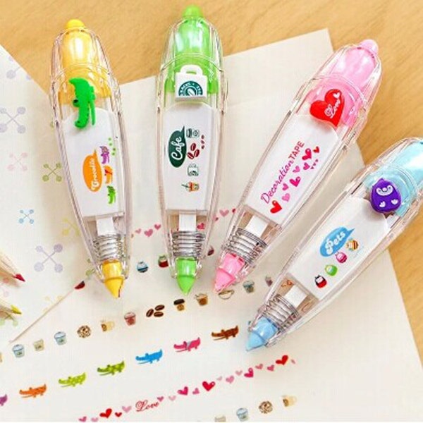 SALE! Decoration Tape Pen for Planner, DIY Scrapbooking, Diary---4 Styles to choose