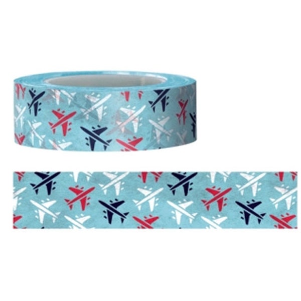 Airplane washi Tape  -Christmas Washi tape series--Deco tape-- 15mm x 15M