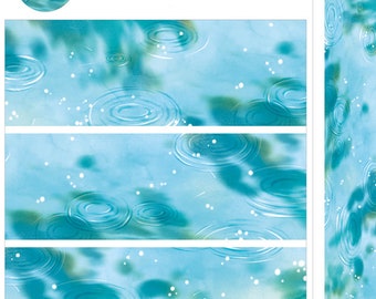 Ripple Washi Tape with speical ink and release paper-- Japanese Washi Tape -Deco tape--50mm x3M