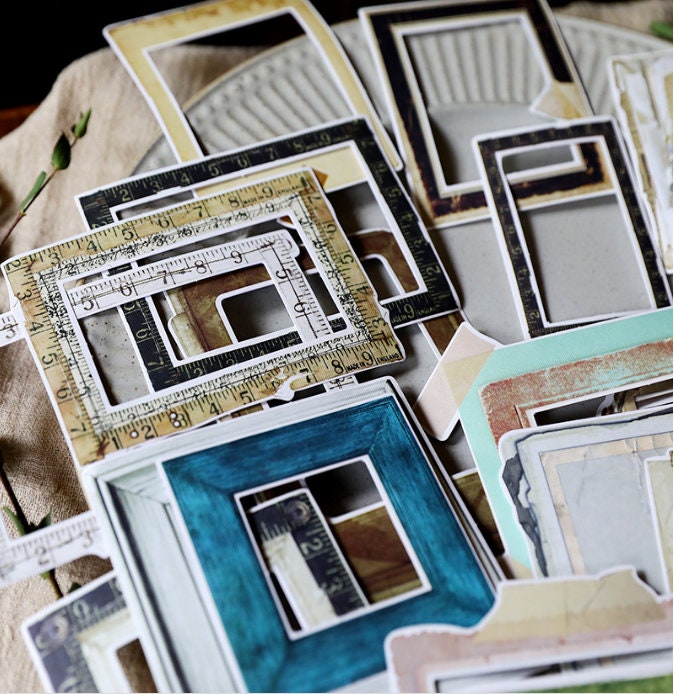 35pcs/pack Vintage Frame Scrapbook Sticker Filofax Etsy