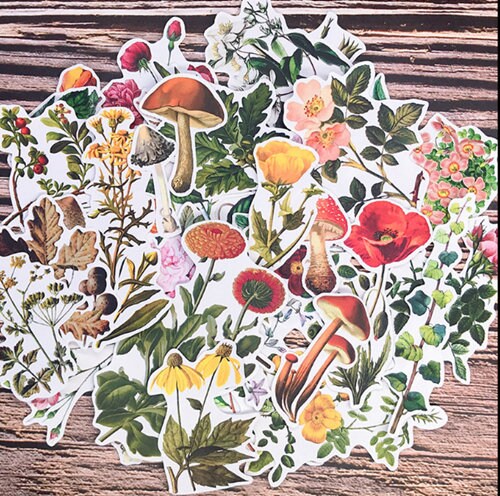 39pcs vintage flower sticker setscrapbook sticker filofax etsy