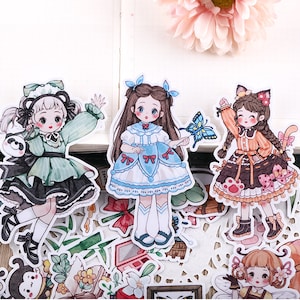 26pcs Scrapbook Sticker --Filofax Stickers--Planner Stickers--Cute Girl A