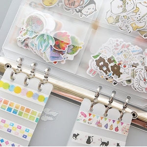 Stickers Organizer--Stickers Storage Case-- Stationery Storage Pouch--Stickers, washi tapes, pens storage case--A5 or A6 Style