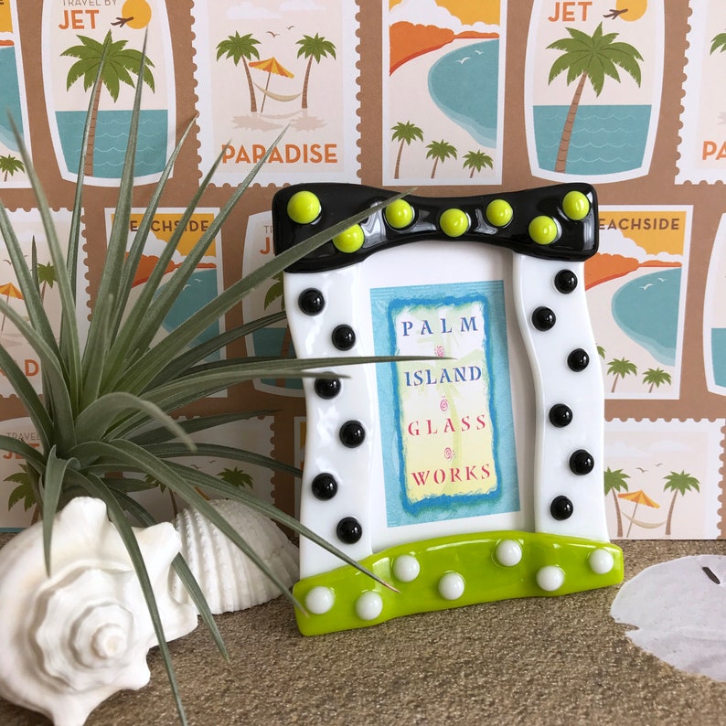 Fused Glass Picture Frame miami Etsy