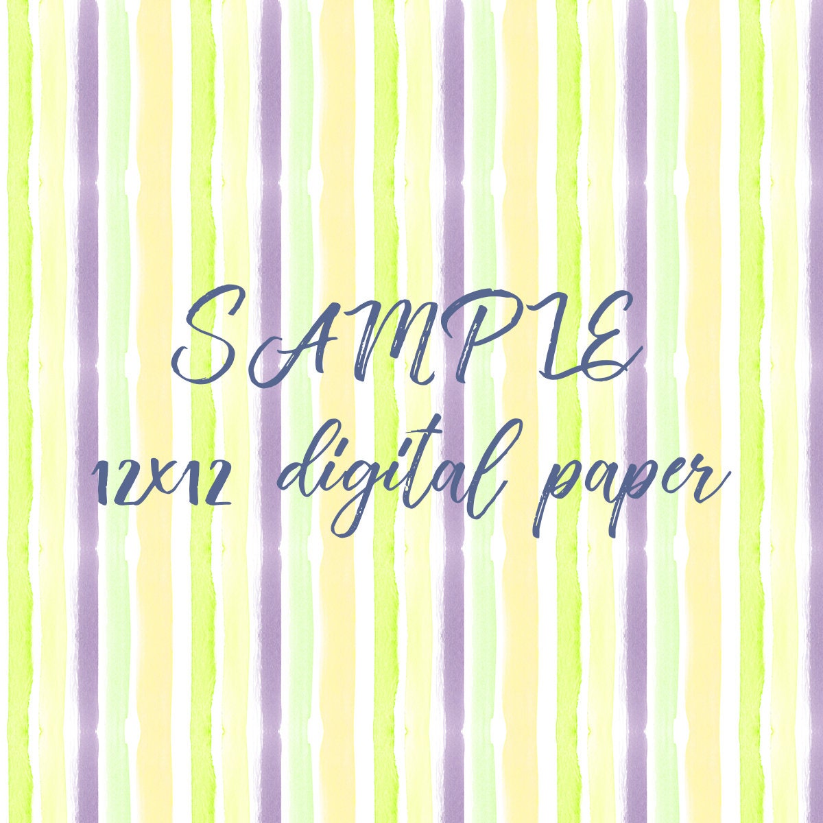 Watercolor Stripes Digital Paper - Etsy