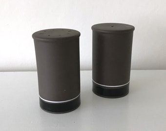 Vintage Hornsea Pottery Contrast Tall Salt and Pepper Pots