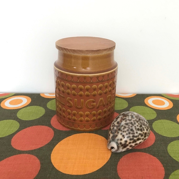 Vintage Hornsea Pottery Saffron Medium Storage Jar - Sugar
