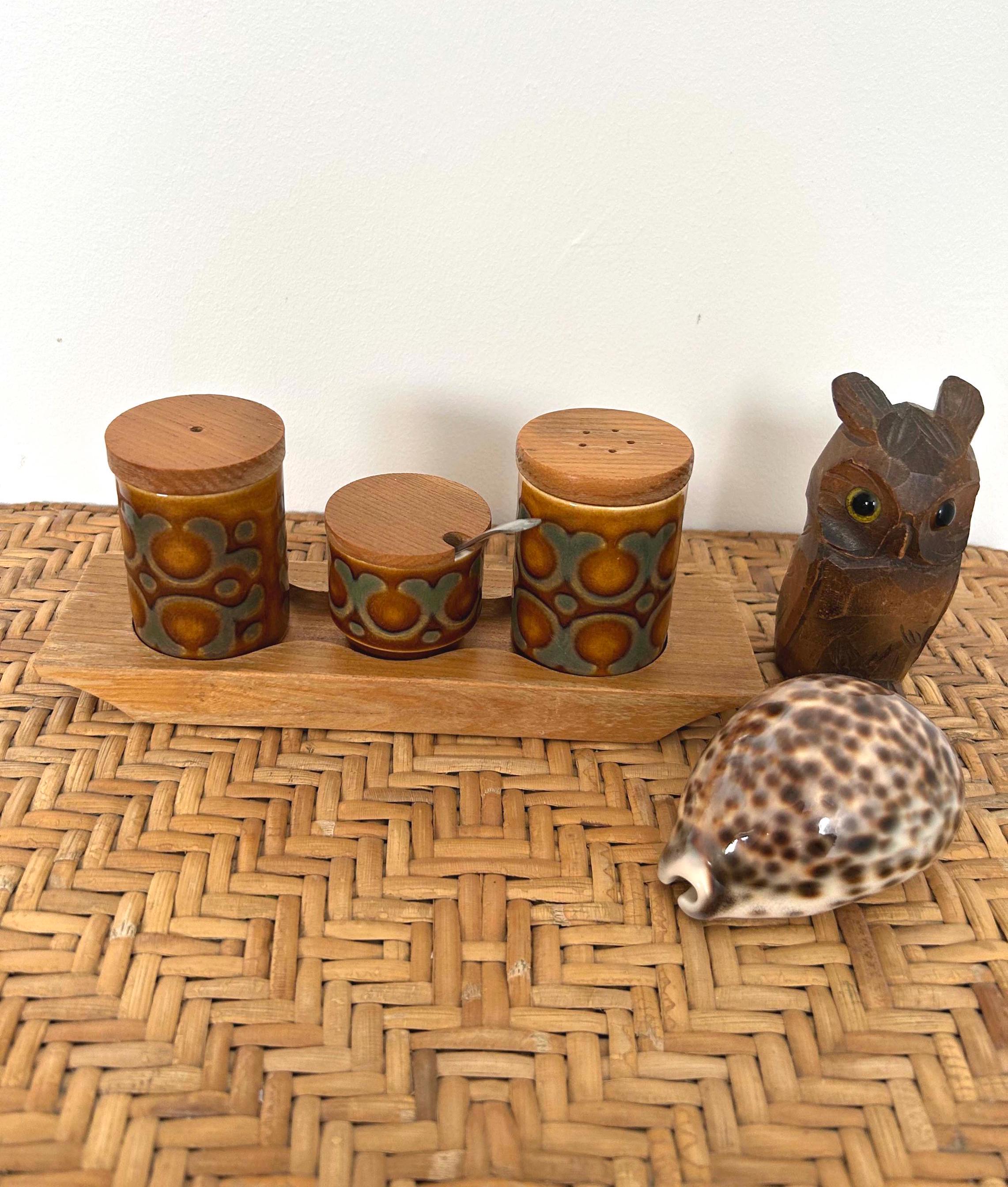 HORNSEA BRONTE SOLT&PEPPER入れ HORNSEA BRONTE SOLT&PEPPER入れ Vintage Hornsea Bronte