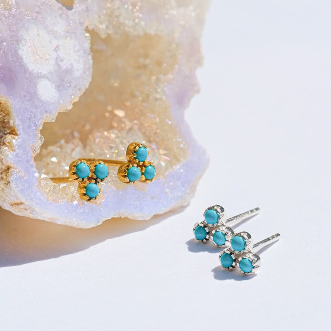 ★正規品★ 【threetimes】 tht stud earrings 18K Gold Diamond Trinity Threaded Stud-5MM Post – James Free