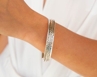 Spinning Bangle, Silver Spinning Bangle, Silver Bangle, Stacking Bangle, Hammered Bangle, Spinning Jewellery,