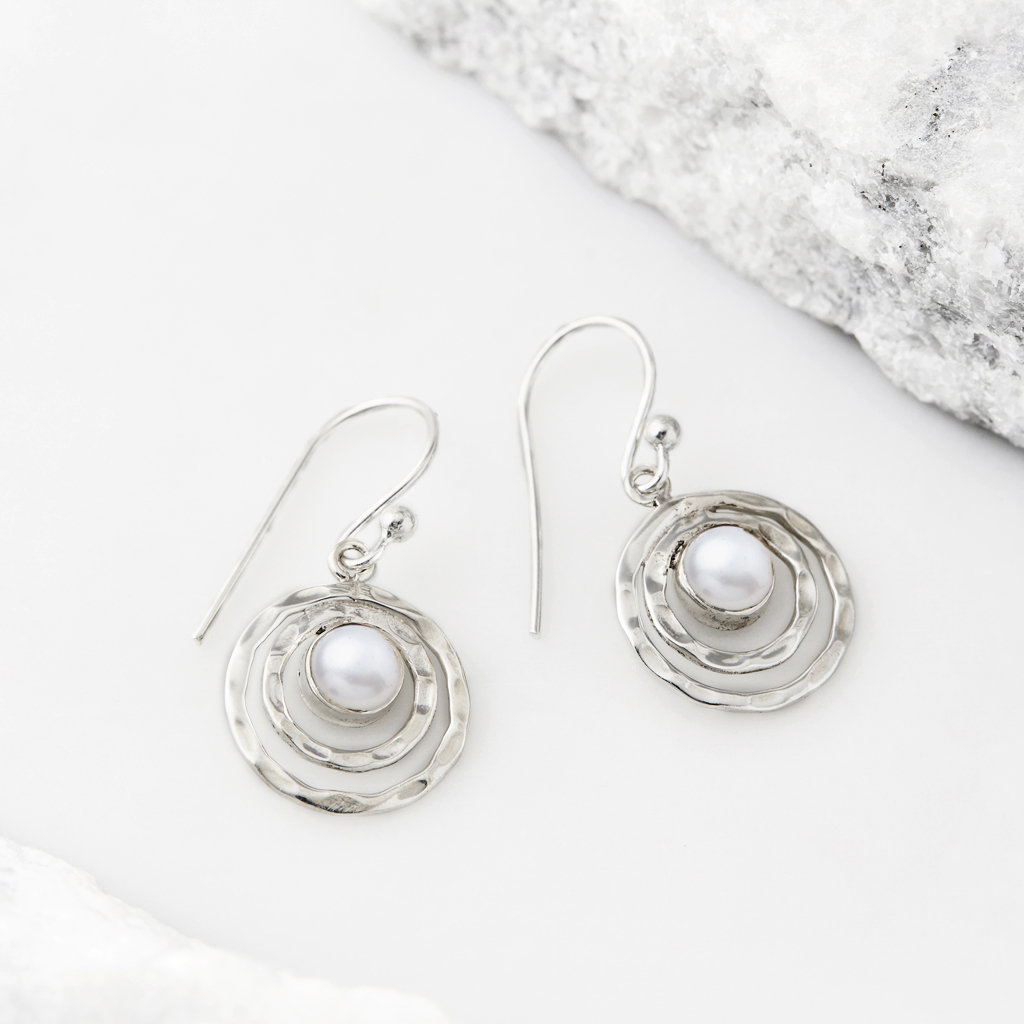 Turquoise Earrings, Pearl Earrings, Silver Earrings, Infinity Earrings, Gemstone Earrings, Birthstone Earrings, Drop Earrings