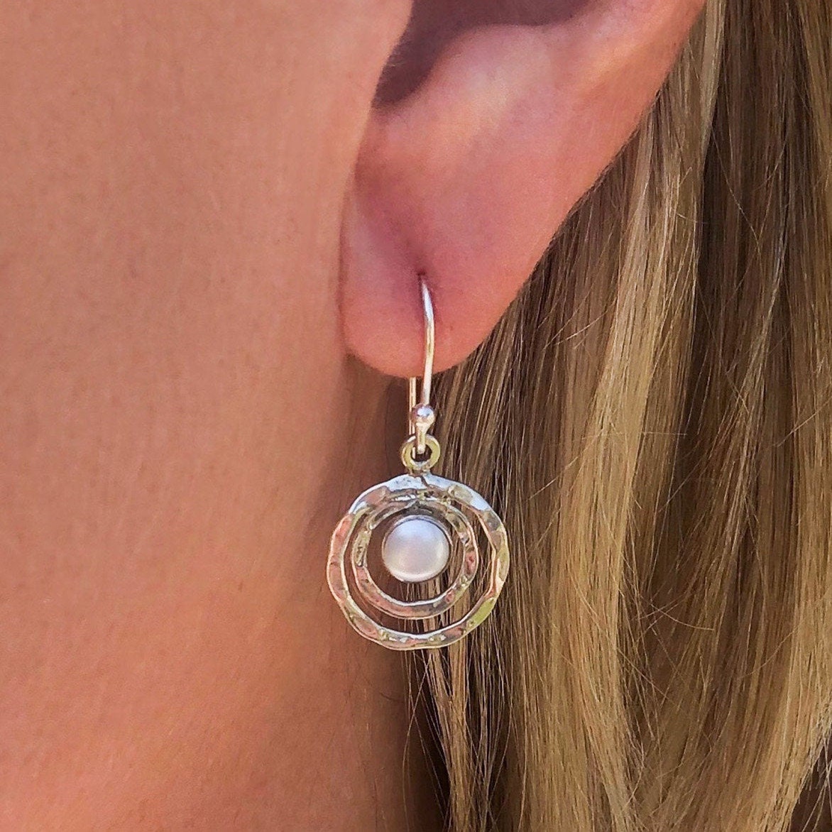 Turquoise Earrings, Pearl Earrings, Silver Earrings, Infinity Earrings, Gemstone Earrings, Birthstone Earrings, Drop Earrings