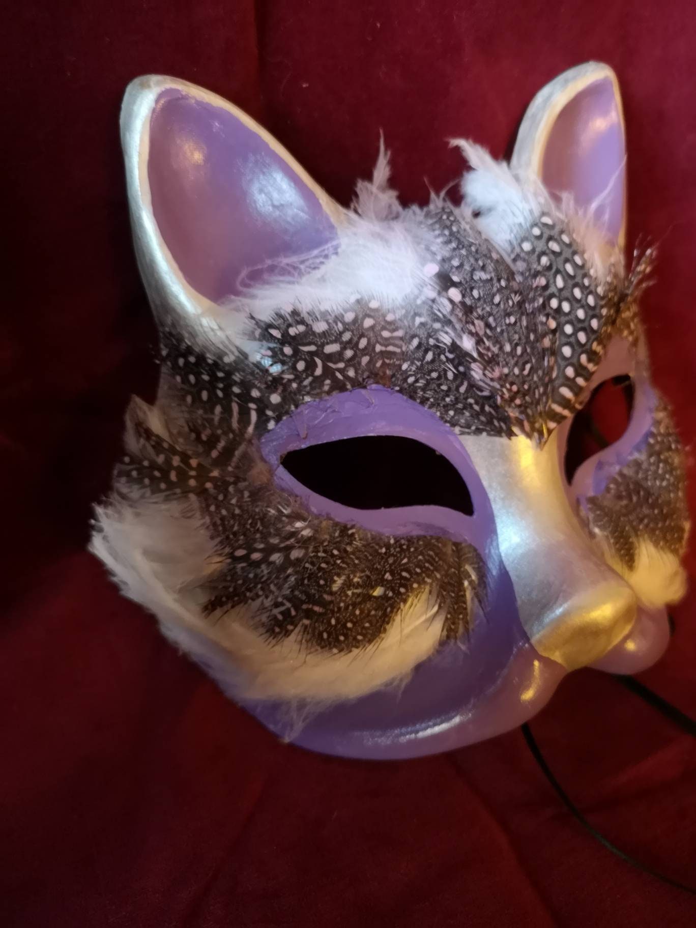 Half Cat Mask/diy Cat Mask/paper Cat Mask/diy Mask/fancy Dress