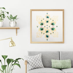 Organic Geometry Handmade Silkscreen Print