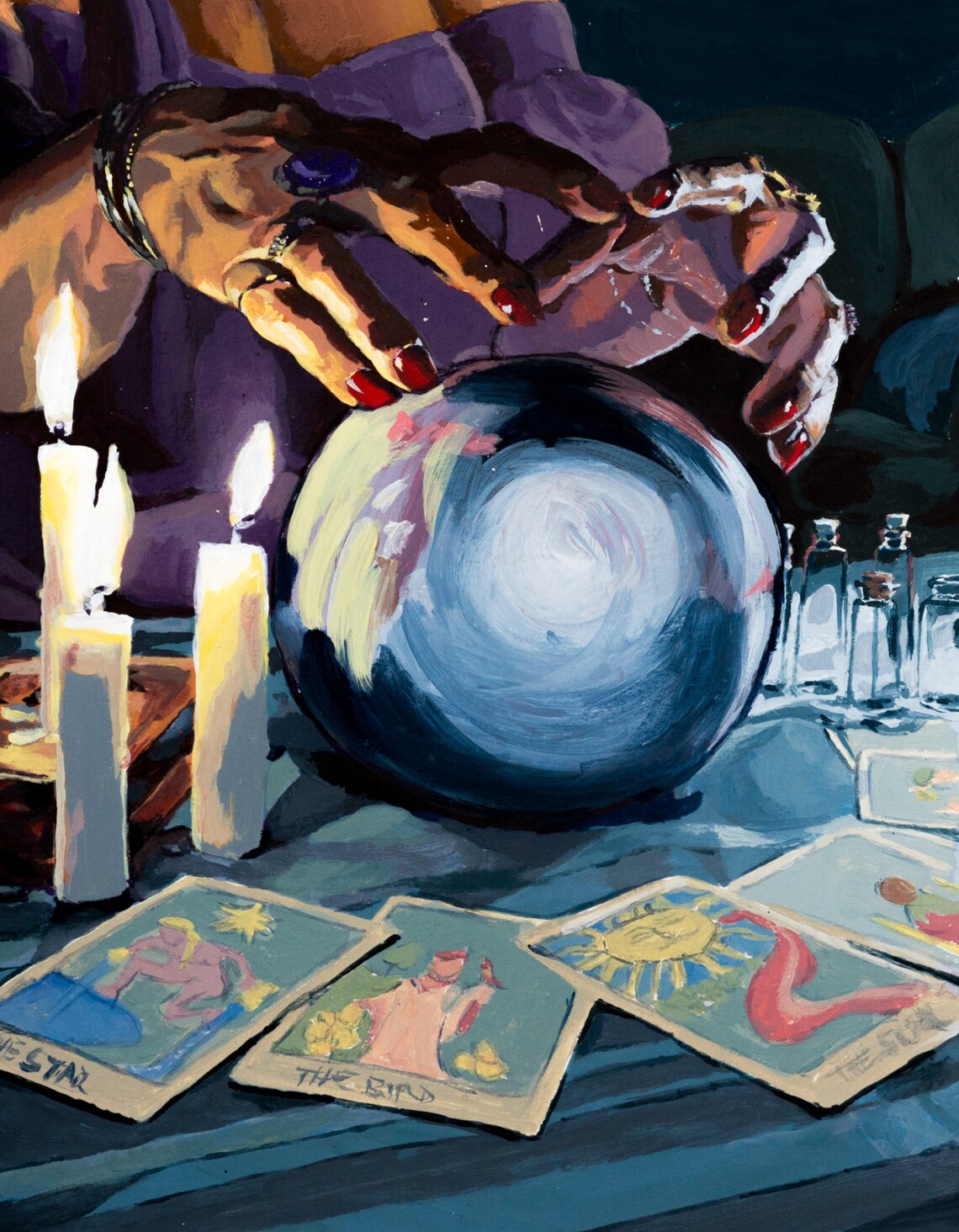 Fortune Teller Fine Art Print Etsy Polska