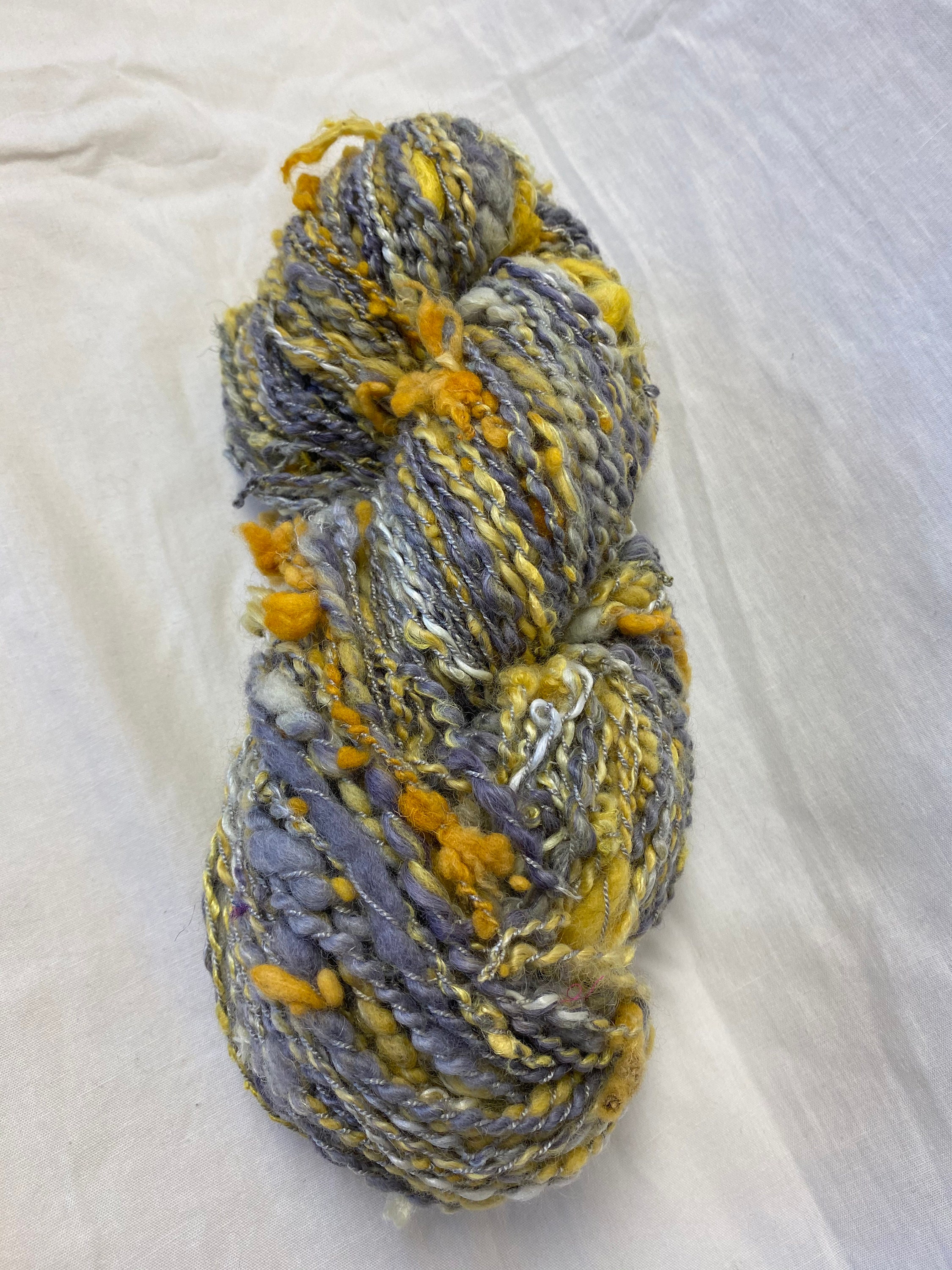 Handspun Bulky Thick n Thin Yarn 108 yards 8.1 ounces – Deep Dyed