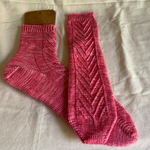 Breathwork (Exhale) Socks Knitting Pattern (Toe-Up or Cuff Down)