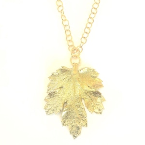 Real Leaf Jewelry Chrysanthemum Leaf Gold Silver Pendant Woodland Nature Jewelry Gold Plated Silver Plated Leaf Necklace Birthday Gift