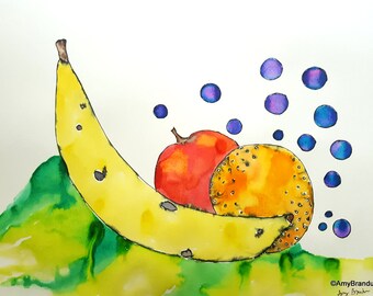 Painting fruit | Etsy