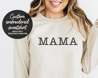 Custom Embroidered Sweatshirt, Embroidered Sweatshirt, Personalized Gift for Bride, Engagement Gift, Personalized Gift, Custom Sweatshirt