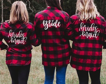 bridesmaid flannels