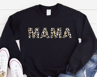 mother leopard sweatshirt
