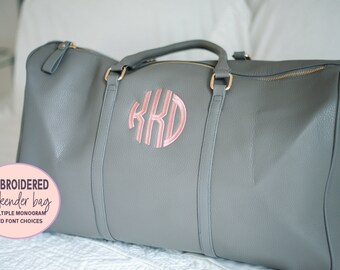 Monogram duffle bag | Etsy