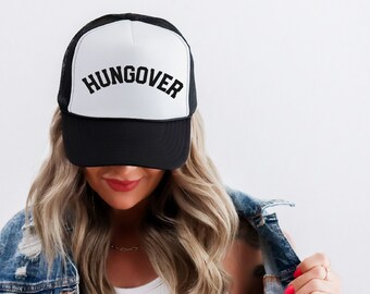 Hungover Trucker Hat, Mesh trucker hats, Snapback trucker hat, Stylish trucker hat, Cool trucker hat, Fashion trucker hat, Trendy