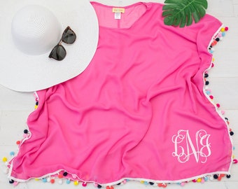 pink bathing suit cover up