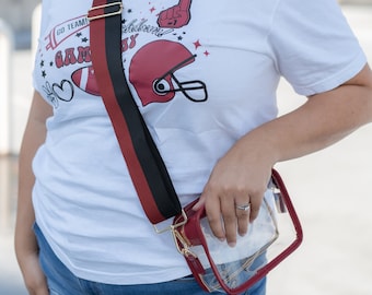 Clear Stadium Bag, Clear Concert Purse, College Accessories, College Bag, Clear Bag, Clear Purse, Football Purse, Gameday Bag, Graduation