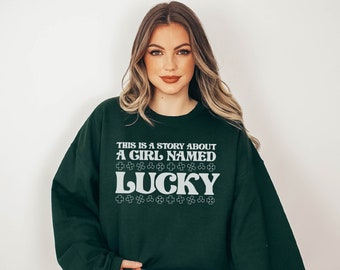 St Patricks day Sweatshirt, Lucky Sweatshirt, Clover Sweatshirt, St Patricks day Clover sweatshirt, Monogram Sweatshirt, Clover Shirt