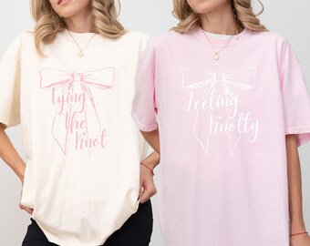 Feeling Knotty, Tying The Knot, Coquette Bachelorette, Bachelorette Party Shirts, Girly Bachelorette Shirts, Palm Springs, Nashville